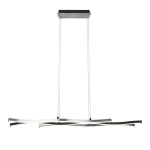 Lampa wisząca BLAZE srebrno-czarna-biała LED 3x35W 2700K-6400K 4300lm Trio 836105 Lampa wisząca BLAZE srebrno-czarna-biała LED 3x35W 2700K-6400K 4300lm Trio 836105