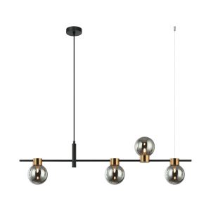 Lampa wisząca Bletter asymetryczna czarna 4xG9x25W IP20 Italux 989745 Lampa wisząca Bletter asymetryczna czarna 4xG9x25W IP20 Italux 989745