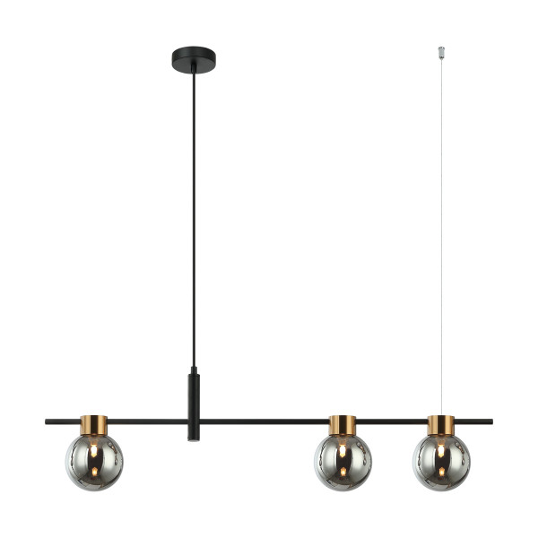 Lampa wisząca Bletter dymione kule czarna 3xG9x25W IP20 Italux 984867