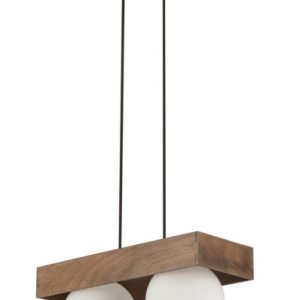 Lampa wisząca Bloom ciemne drewno-biała-czarna 2xG9x12W Sigma Lighting 989296 Lampa wisząca Bloom ciemne drewno-biała-czarna 2xG9x12W Sigma Lighting 989296