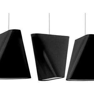 Lampa wisząca Blum 3-punktowa tkaninowa czarna 39219 Lampa wisząca Blum 3-punktowa tkaninowa czarna 39219