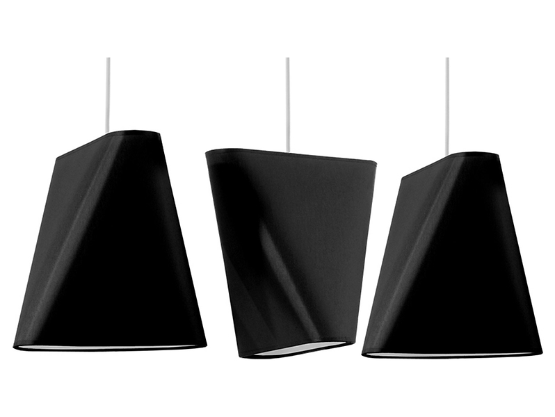Lampa wisząca Blum 3-punktowa tkaninowa czarna 39219