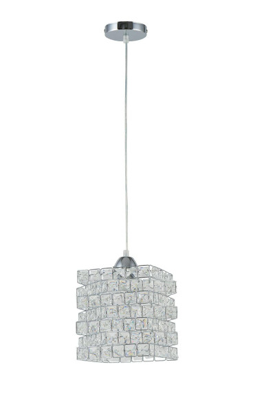 Lampa wisząca Bodek Crystal kryształ chrom E27 1x60W IP20 85 cm 1002541