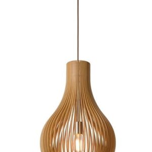 Lampa wisząca BODO jasne drewno 1xE27x60W wym:185x38x38cm IP20 Lucide 1019454 Lampa wisząca BODO jasne drewno 1xE27x60W wym:185x38x38cm IP20 Lucide 1019454