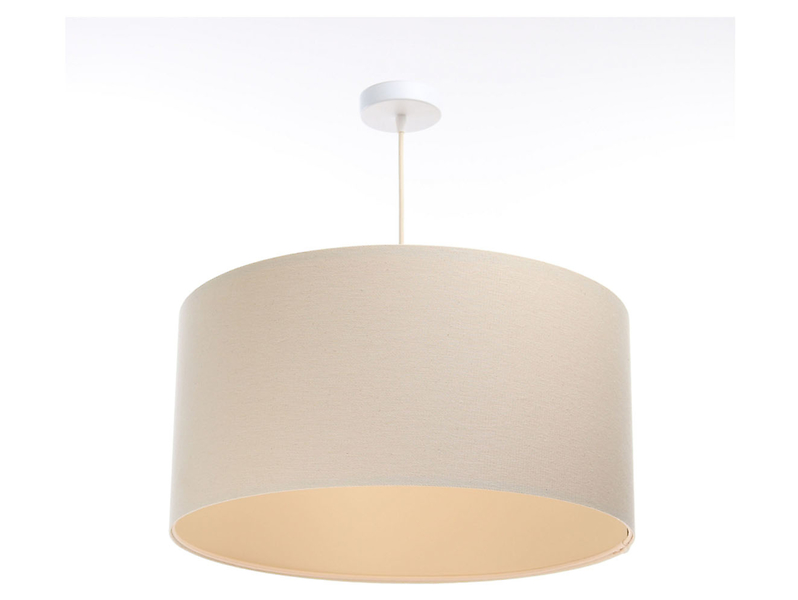 Lampa wisząca Boho 30 cm tkaninowa beżowa 55922