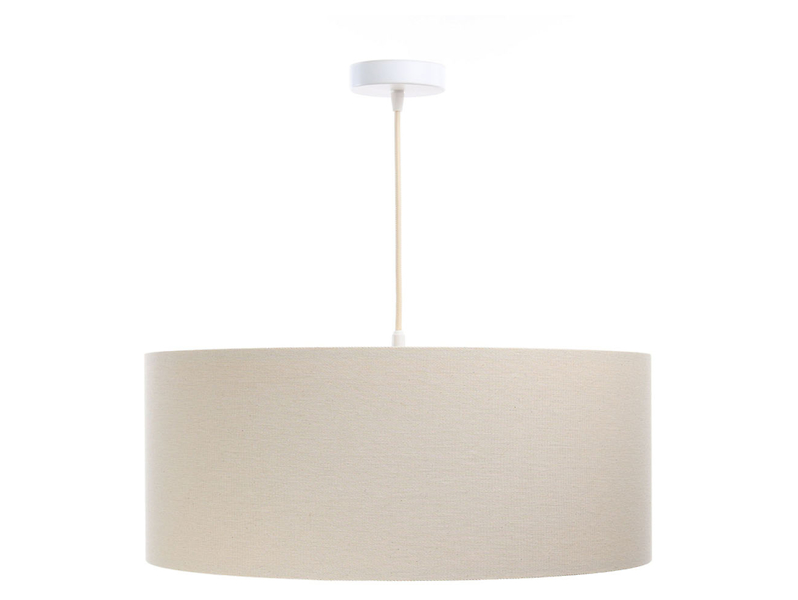 Lampa wisząca Boho 40 cm tkaninowa beżowa 55936