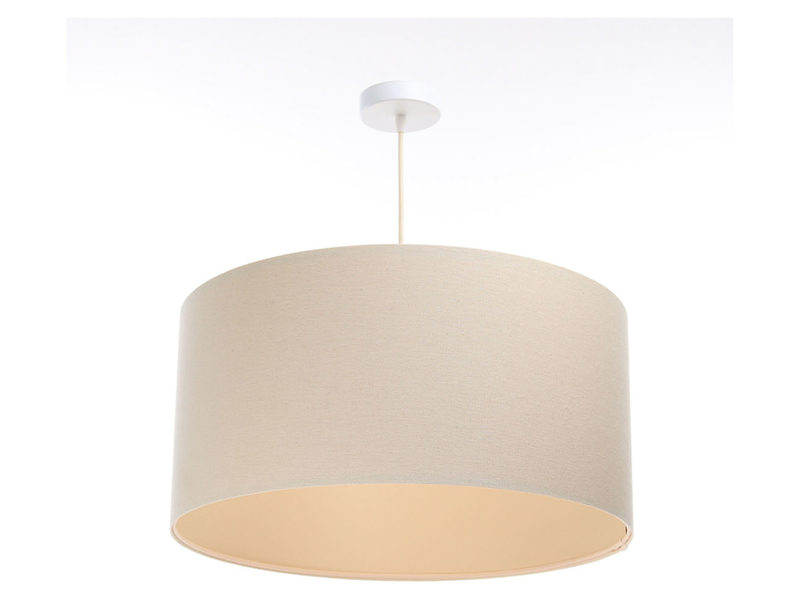 Lampa wisząca Boho 40 cm tkaninowa beżowa 55923