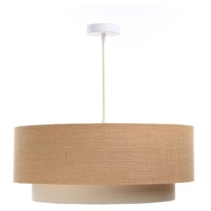 Lampa wisząca Boho 50 cm tkaninowa beżowa 55945 Lampa wisząca Boho 50 cm tkaninowa beżowa 55945