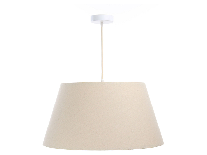 Lampa wisząca Boho 50 cm tkaninowa beżowa 55947