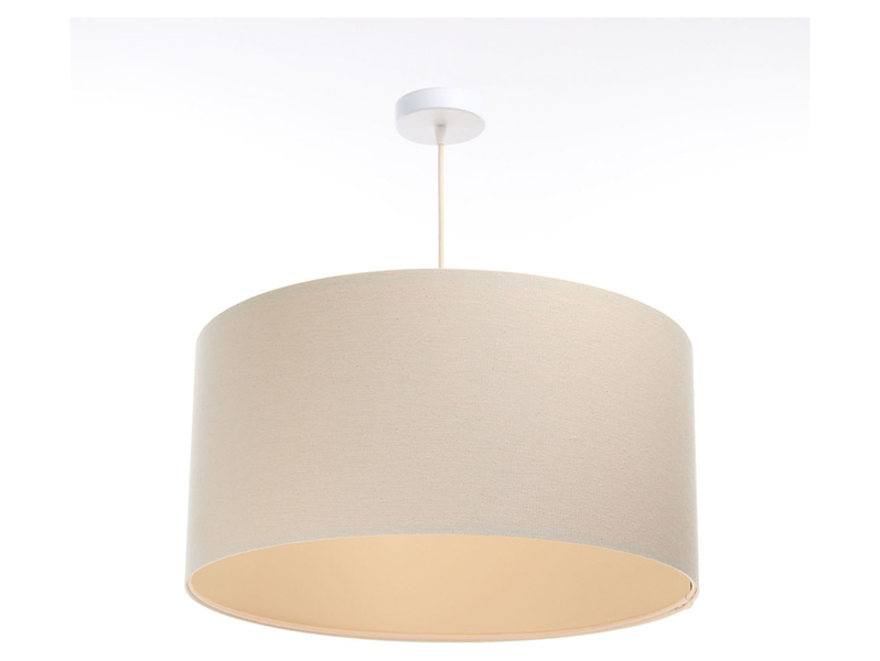 Lampa wisząca Boho 50 cm tkaninowa beżowa 55924