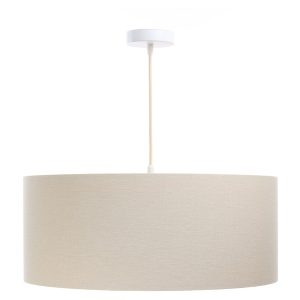 Lampa wisząca Boho 60 cm tkaninowa beżowa 55938 Lampa wisząca Boho 60 cm tkaninowa beżowa 55938