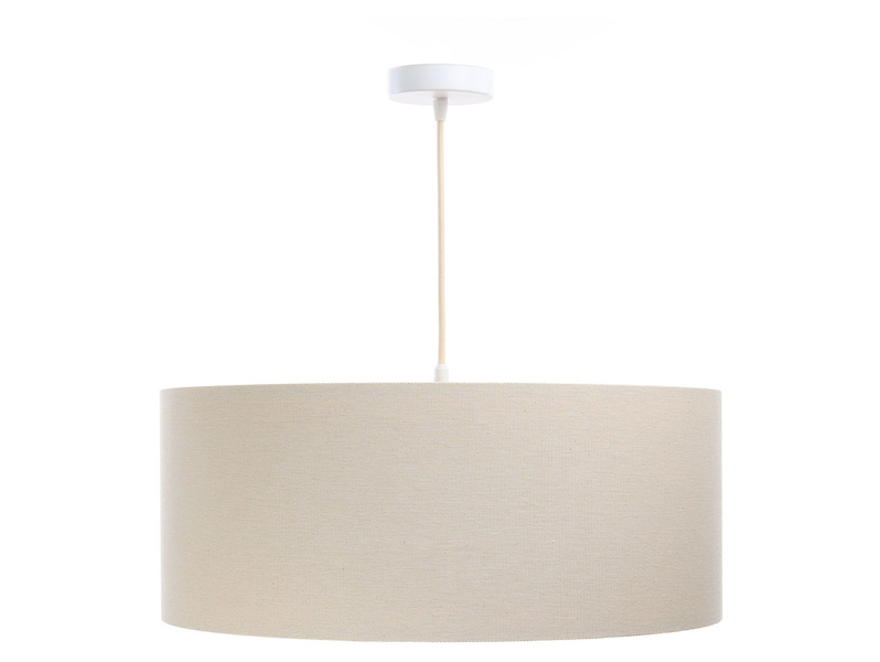 Lampa wisząca Boho 60 cm tkaninowa beżowa 55938
