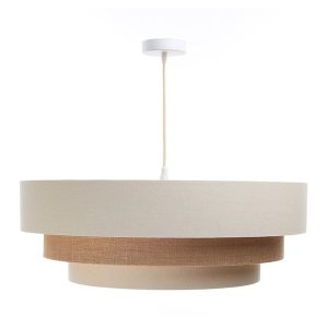 Lampa wisząca Boho 60 cm tkaninowa beżowa 55940 Lampa wisząca Boho 60 cm tkaninowa beżowa 55940