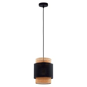 Lampa wisząca Boho Black metalowa beżowo-czarna 55794 Lampa wisząca Boho Black metalowa beżowo-czarna 55794