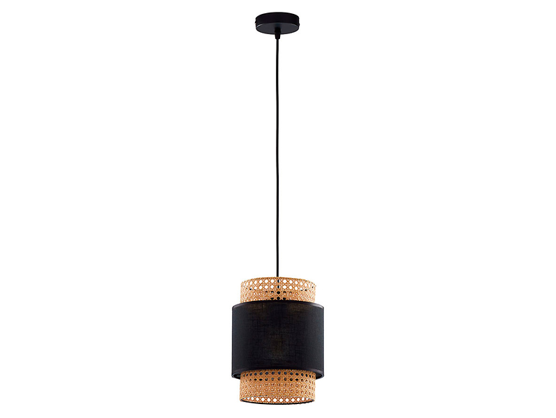 Lampa wisząca Boho Black metalowa beżowo-czarna 55794