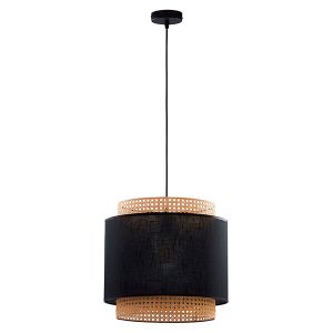Lampa wisząca Boho Black metalowa beżowo-czarna 55791 Lampa wisząca Boho Black metalowa beżowo-czarna 55791