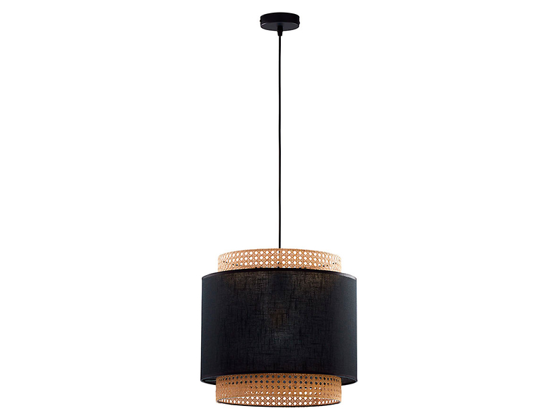 Lampa wisząca Boho Black metalowa beżowo-czarna 55791