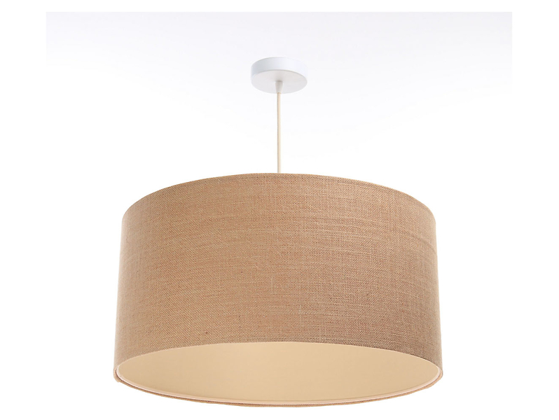 Lampa wisząca Boho tkaninowa 30 cm beżowa 55926