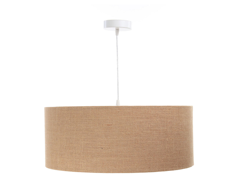 Lampa wisząca Boho tkaninowa 40 cm beżowa 55933