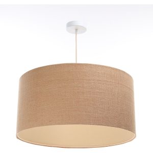 Lampa wisząca Boho tkaninowa 40 cm beżowa 55927 Lampa wisząca Boho tkaninowa 40 cm beżowa 55927
