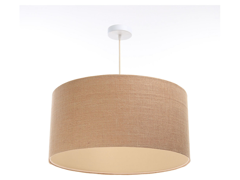 Lampa wisząca Boho tkaninowa 50 cm beżowa 55928