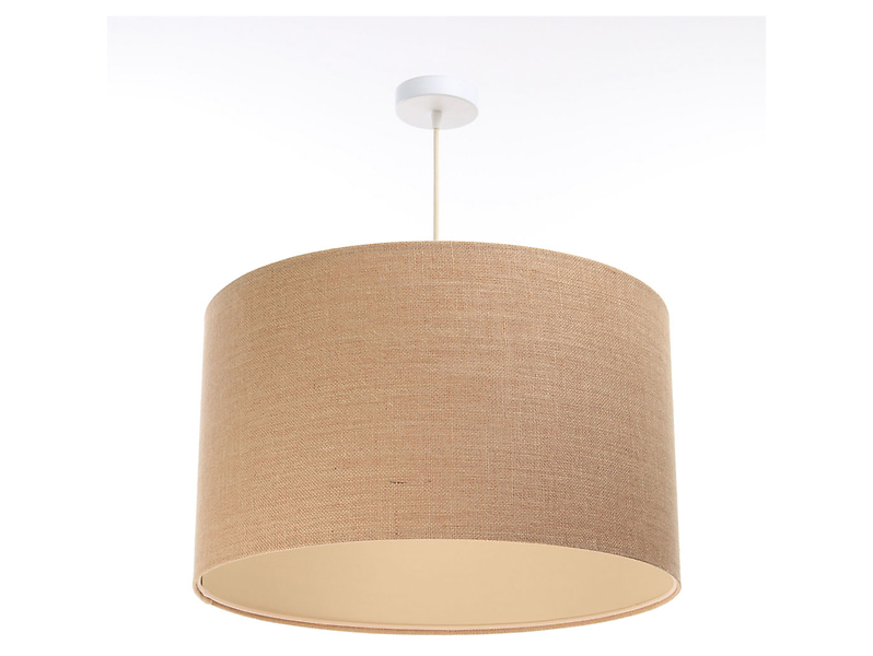 Lampa wisząca Boho tkaninowa 60 cm beżowa 55932