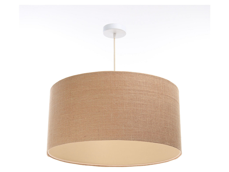Lampa wisząca Boho tkaninowa 60 cm beżowa 55929