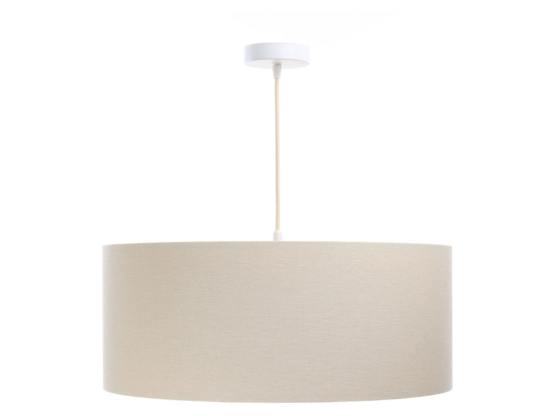 Lampa wisząca Boho tkaninowa beżowa 55937