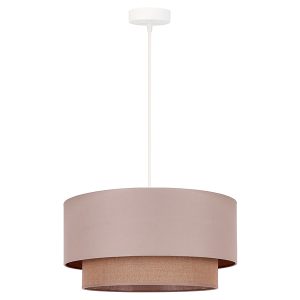 Lampa wisząca Boho tkaninowa różowa 334425 Lampa wisząca Boho tkaninowa różowa 334425