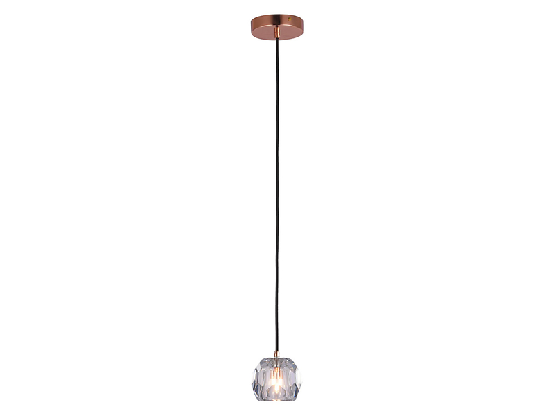 Lampa wisząca Bohol metalowa miedziana 35463