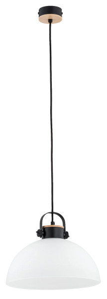 Lampa wisząca Bolo czarno-biała 1xE27x60W wym:90x30x30cm IP20 Alfa 1018923