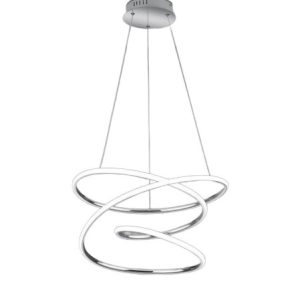 Lampa wisząca BOLOGNA srebrno-biała LED 1x36W Neutralna biel 5100lm RL 856397 Lampa wisząca BOLOGNA srebrno-biała LED 1x36W Neutralna biel 5100lm RL 856397