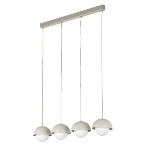 Lampa wisząca Bono 4-punktowa szklana beżowo-biała 296138 Lampa wisząca Bono 4-punktowa szklana beżowo-biała 296138