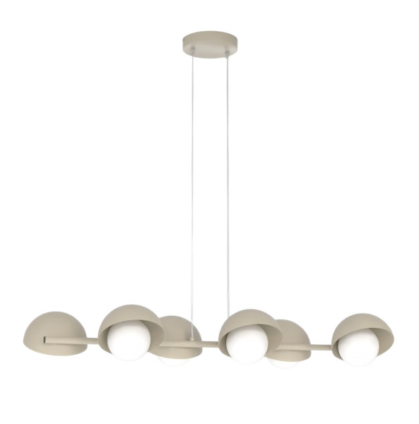 Lampa wisząca BOOM beżowa 6xG9x15W wym:120x88x32cm IP20 Emibig 1025400