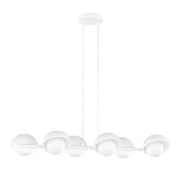 Lampa wisząca BOOM biała 6xG9x15W wym:120x88x32cm IP20 Emibig 1025253