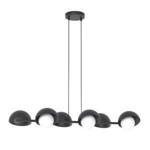 Lampa wisząca BOOM czarno-biała 6xG9x15W wym:120x88x32cm IP20 Emibig 1025255