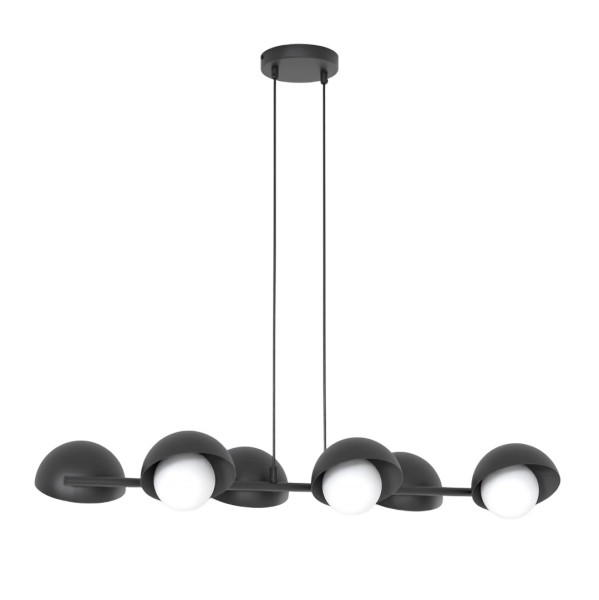 Lampa wisząca BOOM czarno-biała 6xG9x15W wym:120x88x32cm IP20 Emibig 1025255