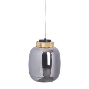Lampa wisząca BOOM LED szaro złota 25 cm 212566