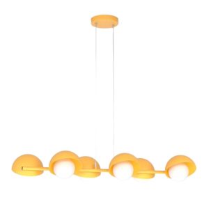 Lampa wisząca BOOM pomarańczowo-biała 6xG9x15W wym:120x88x32cm IP20 Emibig 1025335