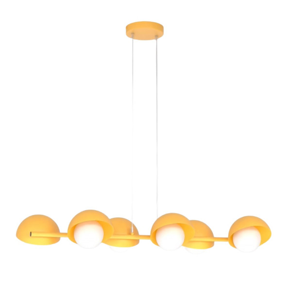 Lampa wisząca BOOM pomarańczowo-biała 6xG9x15W wym:120x88x32cm IP20 Emibig 1025335