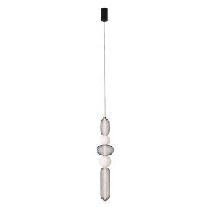 Lampa wisząca BORA czarno-złota LED 1x28W Ciepła biel 1630lm Maxlight 845625