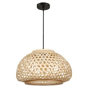 Lampa wisząca Borneo bambusowa beżowa 663289 Lampa wisząca Borneo bambusowa beżowa 663289