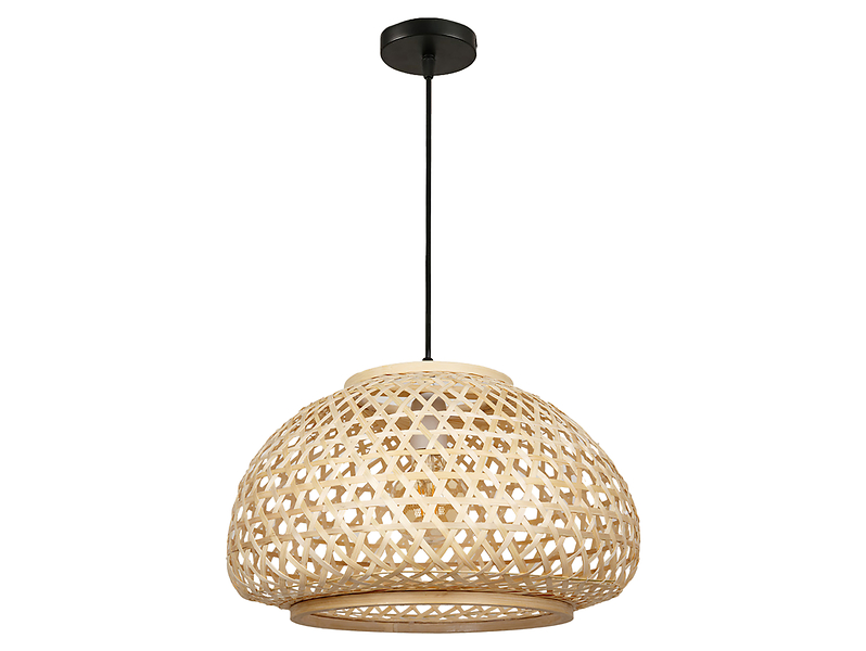 Lampa wisząca Borneo bambusowa beżowa 663289