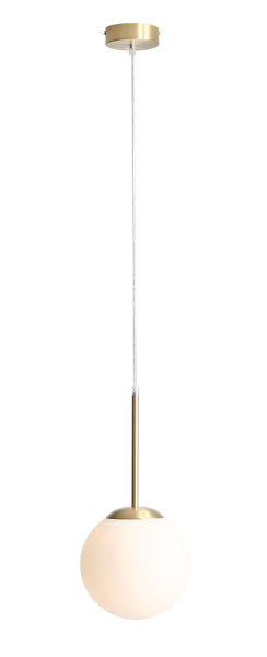 Lampa wisząca Bosso mosiądz-biała 1xE27x15W wym:200x20x20cm IP20 Aldex 1093914