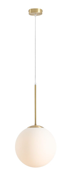 Lampa wisząca Bosso mosiądz-biała 1xE27x15W wym:200x30x30cm IP20 Aldex 1078445