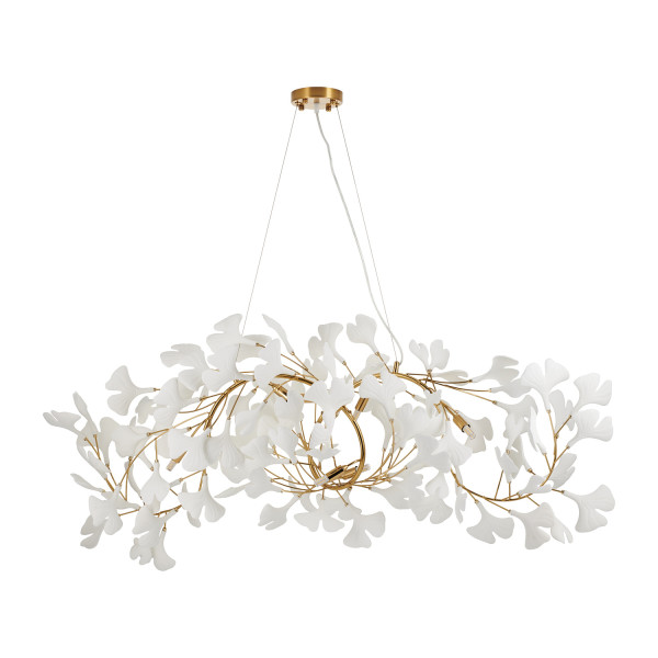 Lampa wisząca BOTANIKA WAVE złoto biała 125 cm 813373