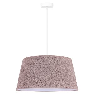 Lampa wisząca Boucle tkaninowa beżowa 333592