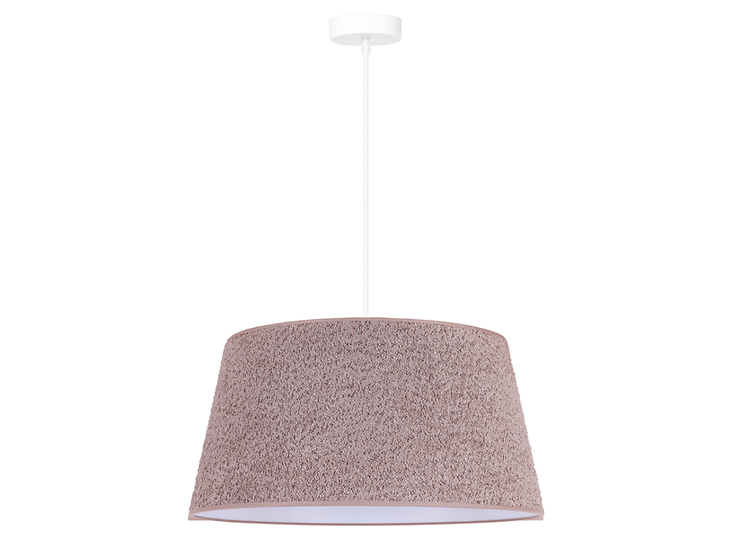 Lampa wisząca Boucle tkaninowa beżowa 333592