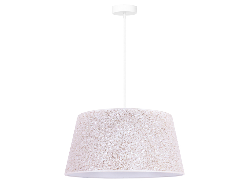 Lampa wisząca Boucle tkaninowa beżowa 333591