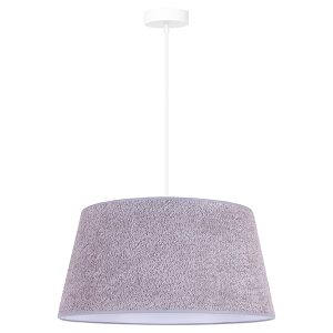 Lampa wisząca Boucle tkaninowa szara 333593